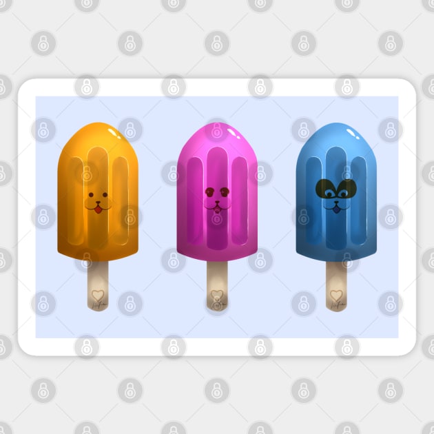 Ice Popsicle Magnet by LinYue